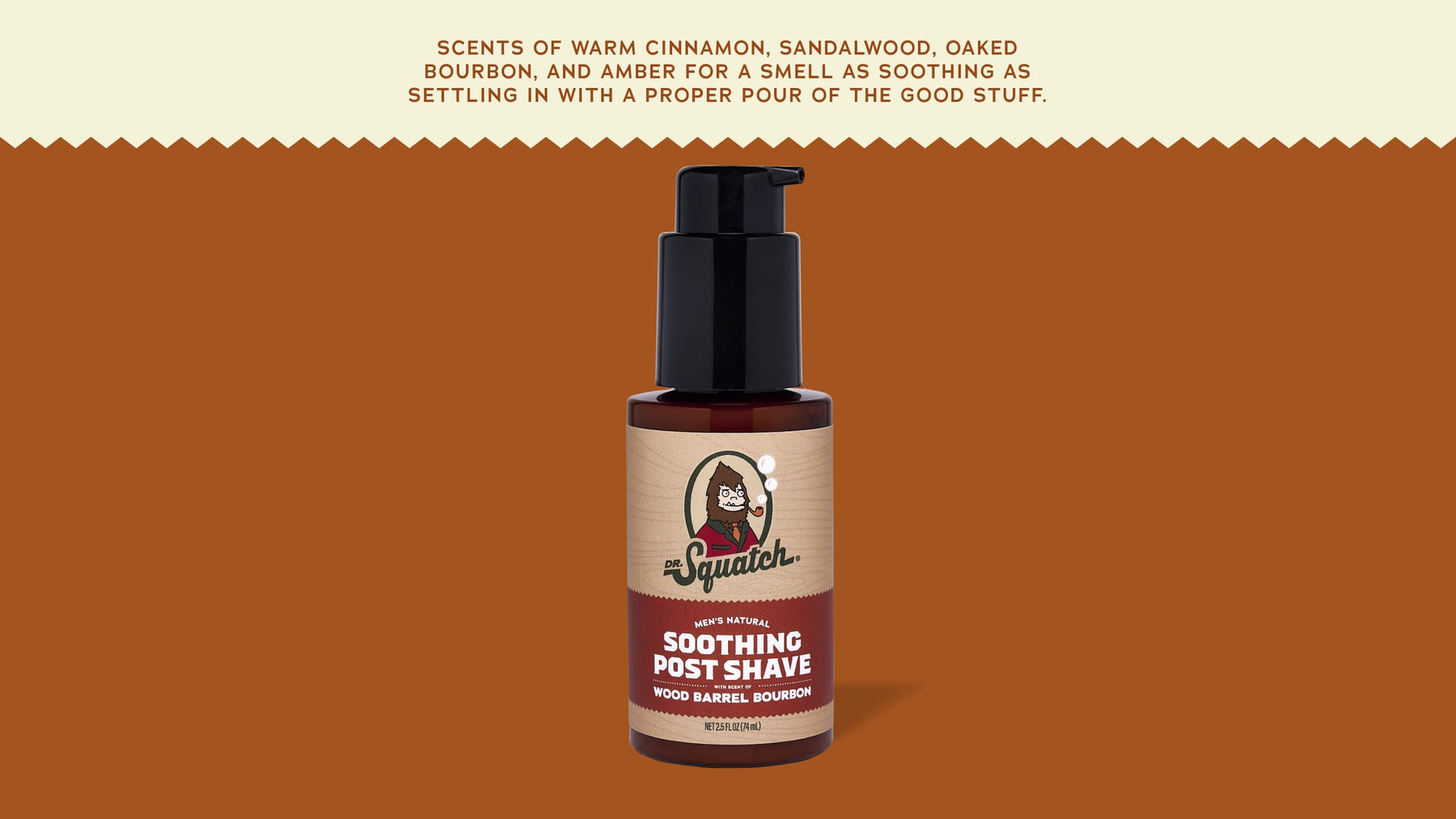 Soothing Post Shave Wood Barrel Bourbon - Clean Finish