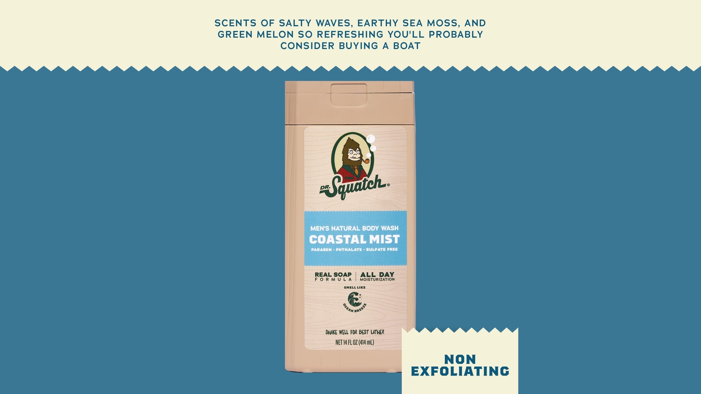 14 oz Coastal Mist Body Wash - Gentle Mist
