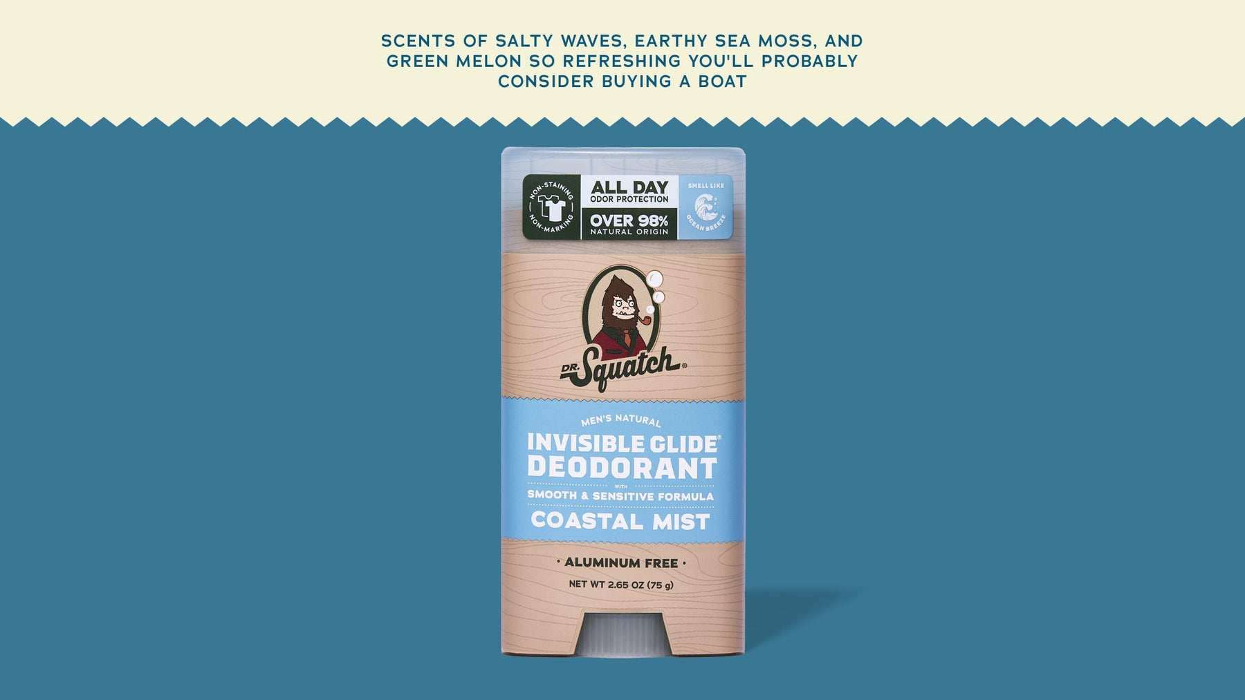 Coastal Mist Invisible Glide Deodorant - Home Glow