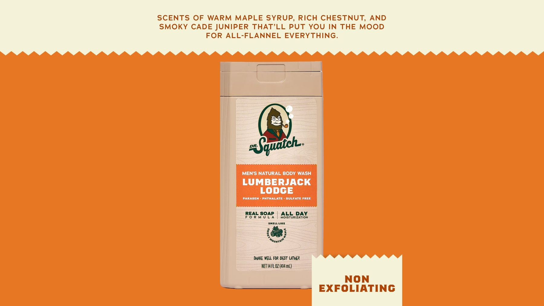 14 oz Lumberjack Lodge Body Wash - Clean Finish