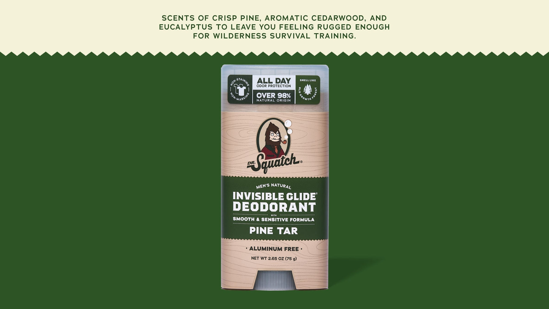 Pine Tar Invisible Glide Deodorant - Easy Spritz