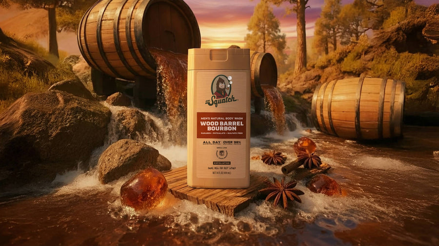 14 oz Wood Barrel Bourbon Body Wash - Clean Mood