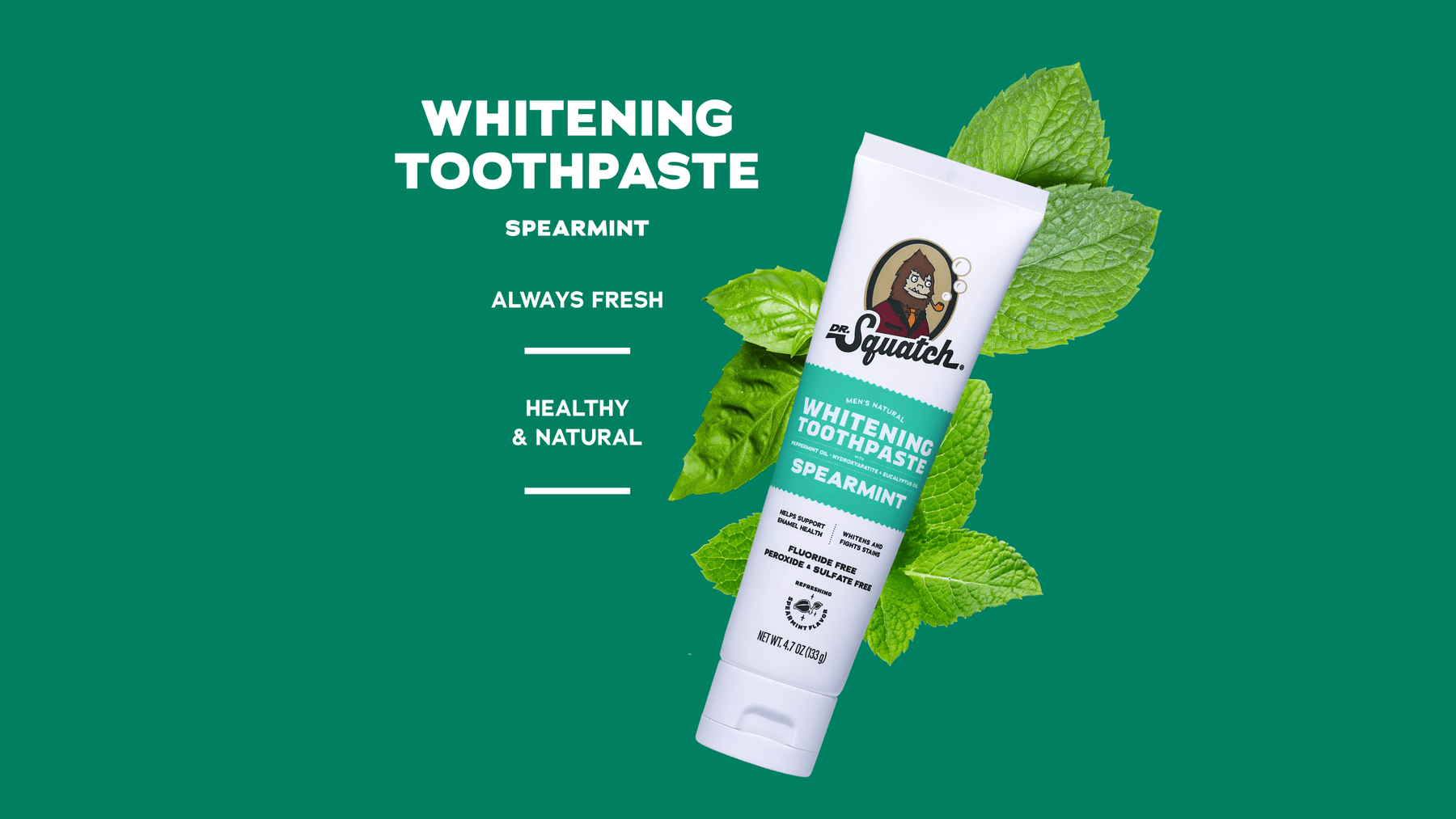 Spearmint Whitening Toothpaste - Bright Touch