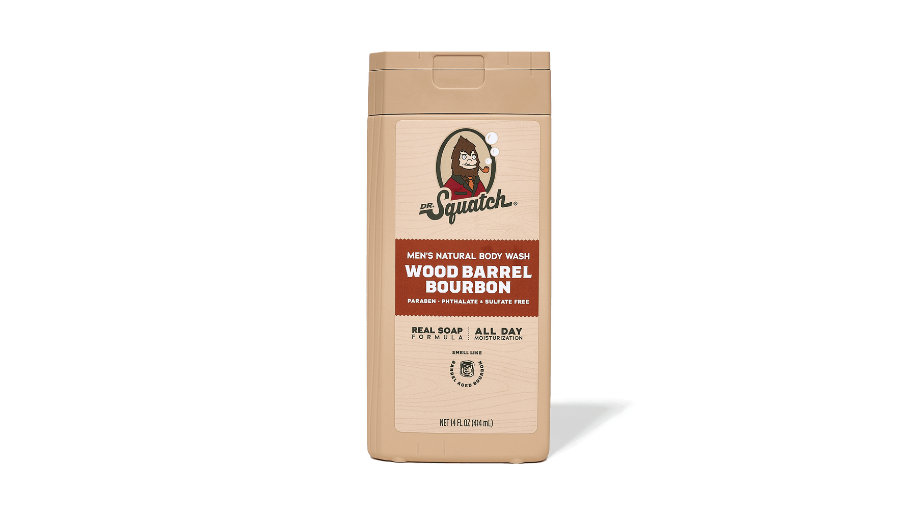 14 oz Wood Barrel Bourbon Body Wash - Clean Mood